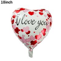 Valentinstag Brief Herzform Aluminiumfolie Datum Luftballons 1 Stück sku image 8