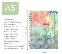 1 Piece Multicolor Graduation Paper Pastoral Loose Spiral Notebook sku image 2