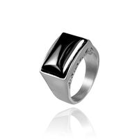 Estilo Simple Geométrico Acero Inoxidable Pulido Hombres Anillos sku image 1