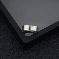 Simple Style Roman Numeral Stainless Steel Rings main image 1