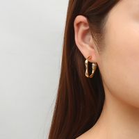 1 Paar Einfacher Stil Klassischer Stil Einfarbig Inlay Rostfreier Stahl Perle Ohrringe main image 3