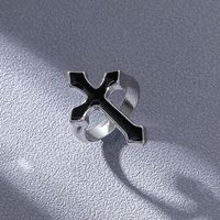 Einfacher Stil Kreuzen Legierung Emaille Unisex Offener Ring main image 6