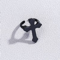 Einfacher Stil Kreuzen Legierung Emaille Unisex Offener Ring sku image 1