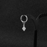 1 Piece Simple Style Geometric Polishing Stainless Steel Drop Earrings sku image 1