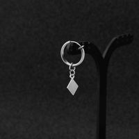 1 Piece Simple Style Geometric Polishing Stainless Steel Drop Earrings sku image 2