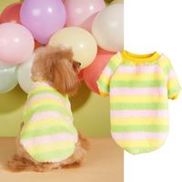 Mignon Molleton Bloc De Couleur Vêtements Pour Animaux De Compagnie sku image 8