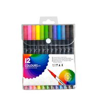 1 Set Solid Color School Plastic Preppy Style Watercolor Pen main image 2