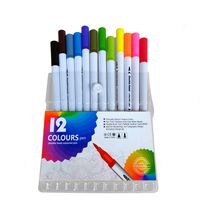 1 Set Solid Color School Plastic Preppy Style Watercolor Pen main image 4