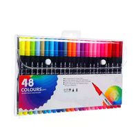 1 Set Solid Color School Plastic Preppy Style Watercolor Pen sku image 8