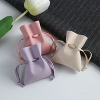 Simple Style Solid Color Pu Leather Jewelry Packaging Bags main image 2