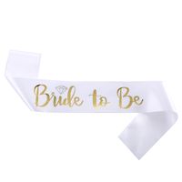 Modern Style Letter Satin Cloth Wedding Party Costume Props main image 4