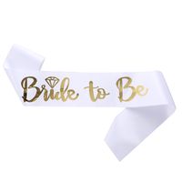 Modern Style Letter Satin Cloth Wedding Party Costume Props main image 2