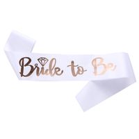 Modern Style Letter Satin Cloth Wedding Party Costume Props sku image 4