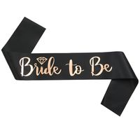 Modern Style Letter Satin Cloth Wedding Party Costume Props sku image 2