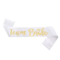 Modern Style Letter Satin Cloth Wedding Party Costume Props sku image 7