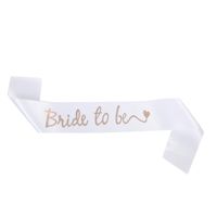 Modern Style Letter Satin Cloth Wedding Party Costume Props sku image 13