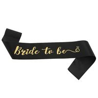 Modern Style Letter Satin Cloth Wedding Party Costume Props sku image 12
