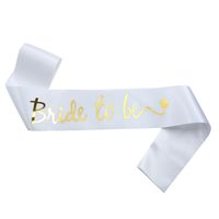 Modern Style Letter Satin Cloth Wedding Party Costume Props sku image 14