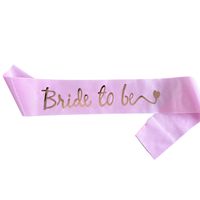 Modern Style Letter Satin Cloth Wedding Party Costume Props sku image 16