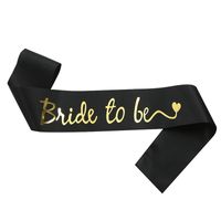 Modern Style Letter Satin Cloth Wedding Party Costume Props sku image 15