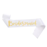 Modern Style Letter Satin Cloth Wedding Party Costume Props sku image 17
