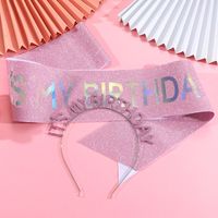 Cartoon Style Letter Glitter Cloth Party Costume Props main image 4