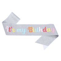 Cartoon Style Letter Glitter Cloth Party Costume Props sku image 27
