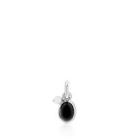 Elegant Oval Sterling Silver Inlay Artificial Gemstones Charms sku image 3