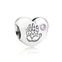 Romantic Heart Shape Sterling Silver Inlay Artificial Gemstones Jewelry Accessories sku image 6