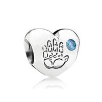 Romantic Heart Shape Sterling Silver Inlay Artificial Gemstones Jewelry Accessories sku image 7