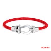 Lady Solid Color Stainless Steel Women's Bracelets sku image 55