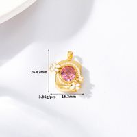 Lady Square Copper Plating Charms sku image 9