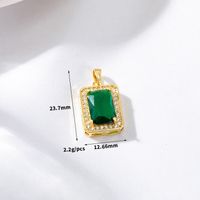 Lady Square Copper Plating Charms sku image 1