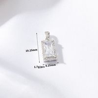 Lady Square Copper Plating Charms sku image 6