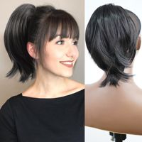 Women's Simple Style Casual Party High Temperature Wire Ponytail Wigs sku image 2