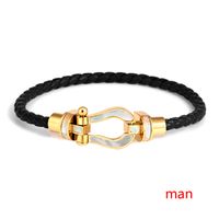 Lady Solid Color Stainless Steel Women's Bracelets sku image 3