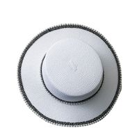 Women's Elegant Solid Color Pearl Wide Eaves Fedora Hat main image 5