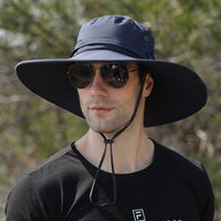 Männer Einfacher Stil Einfarbig Große Traufen Bucket Hat sku image 5