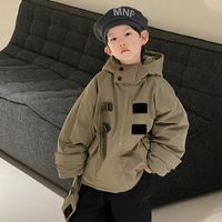 Simple Style Solid Color Polyester Boys Outerwear sku image 1