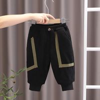 Vacation Solid Color Cotton Boys Pants main image 1
