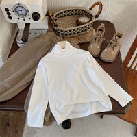 Simple Style Solid Color Cotton T-shirts & Blouses sku image 1