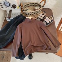 Einfacher Stil Einfarbig Baumwolle T-shirts & Blusen sku image 14