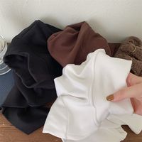 Einfacher Stil Einfarbig Baumwolle T-shirts & Blusen main image 3