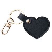 Cute Heart Shape Pu Leather Keychain sku image 3