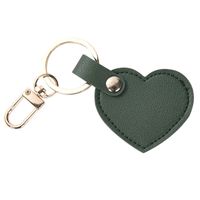 Cute Heart Shape Pu Leather Keychain sku image 5