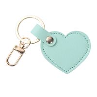 Cute Heart Shape Pu Leather Keychain sku image 8
