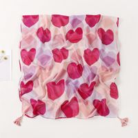 Women's Simple Style Ink Painting Cotton Printing Scarf sku image 1
