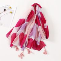Women's Simple Style Ink Painting Cotton Printing Scarf main image 4