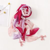 Women's Simple Style Ink Painting Cotton Printing Scarf main image 2