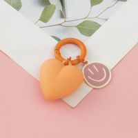 Cute Pastoral Heart Shape Resin Women's Bag Pendant Keychain sku image 5